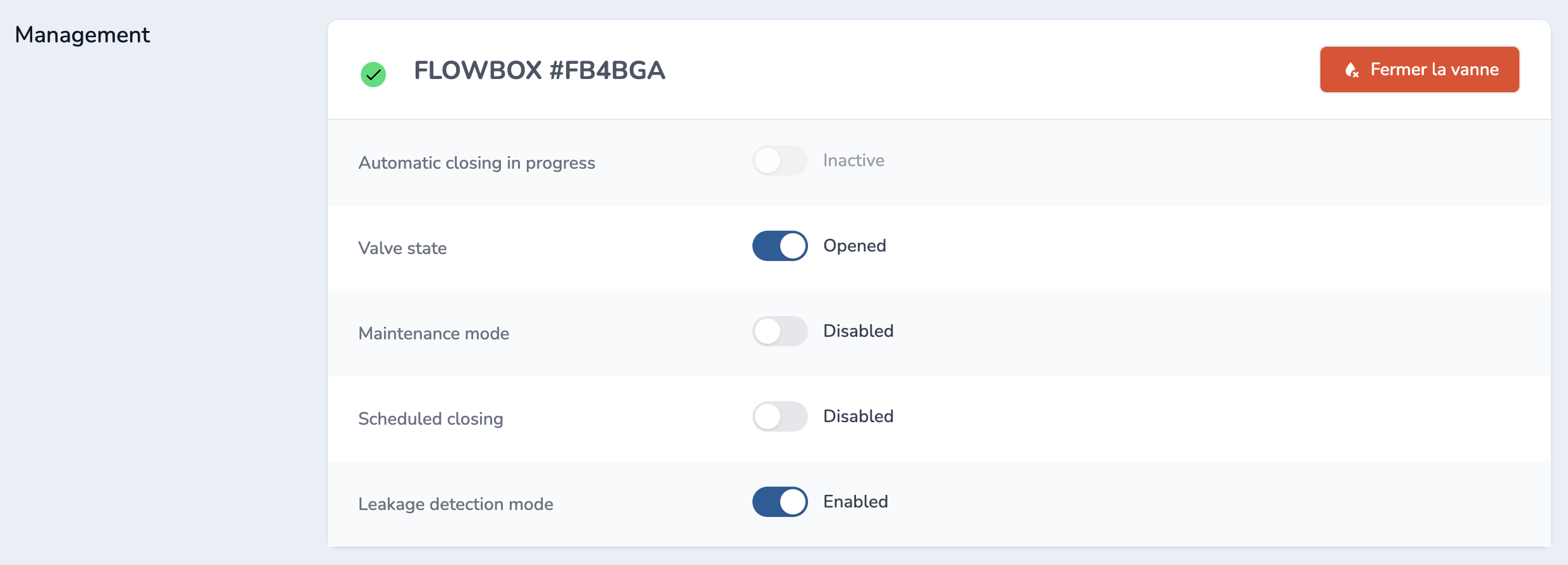 Leakage Detection Mode