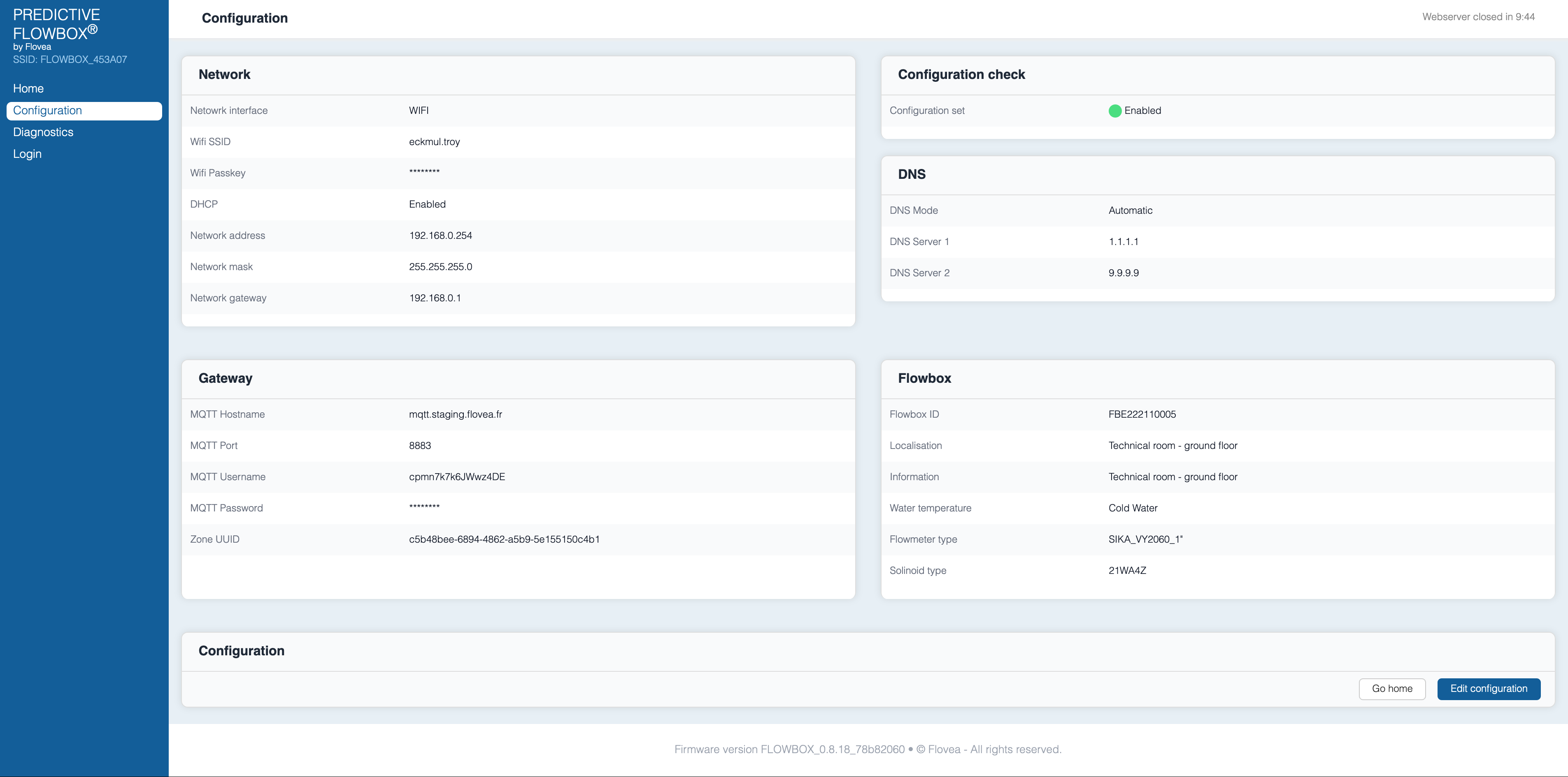 Flowbox Review Configuration